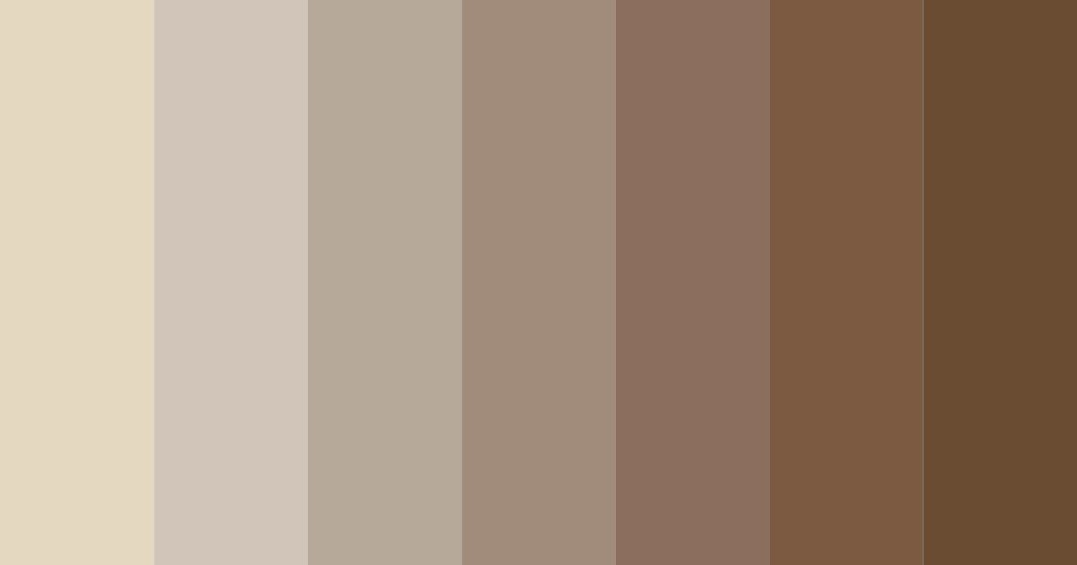 Download tortora beige shades color palette PNG image (landscape)