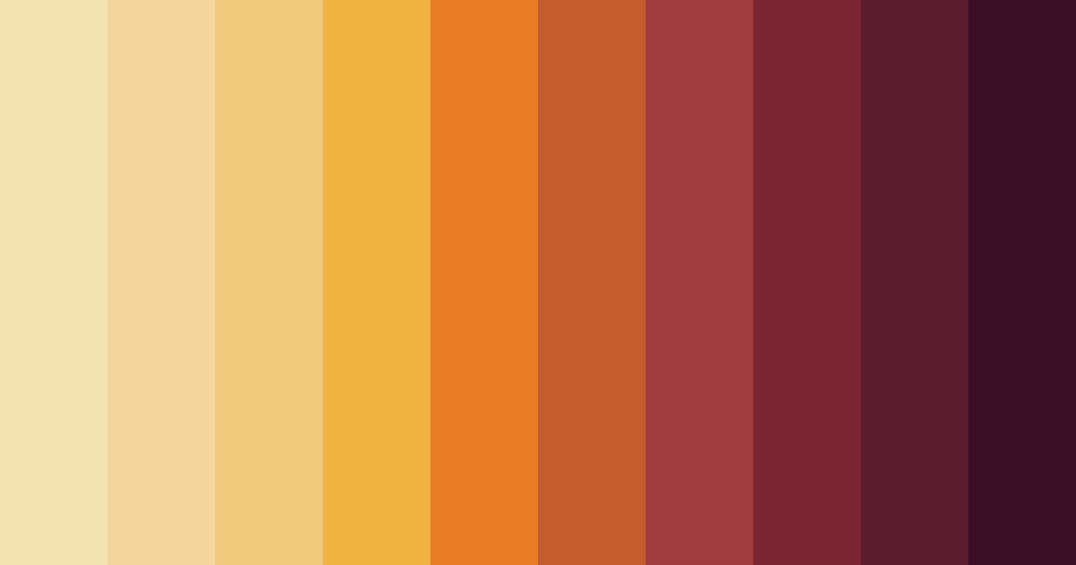 Download warm orange color palette PNG image (landscape)