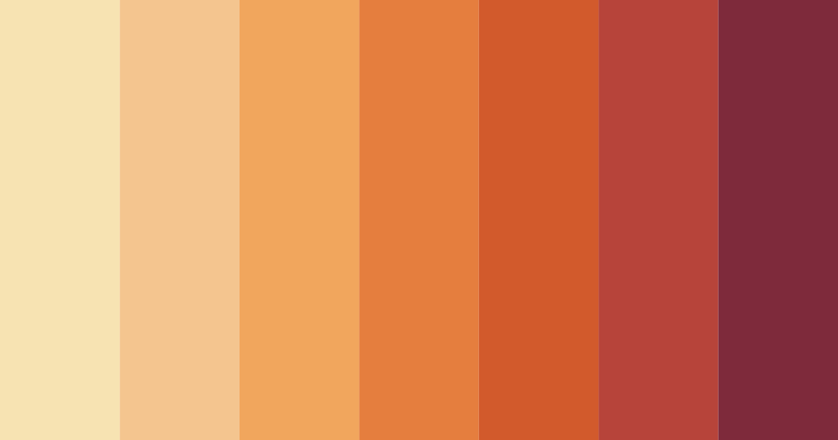 Download autumnal ember color palette PNG image (landscape)