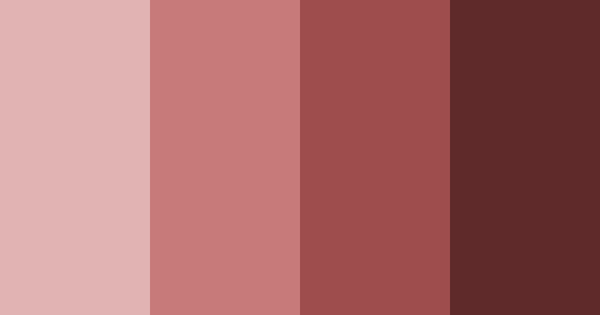Download rustic rosewood color palette PNG image (landscape)
