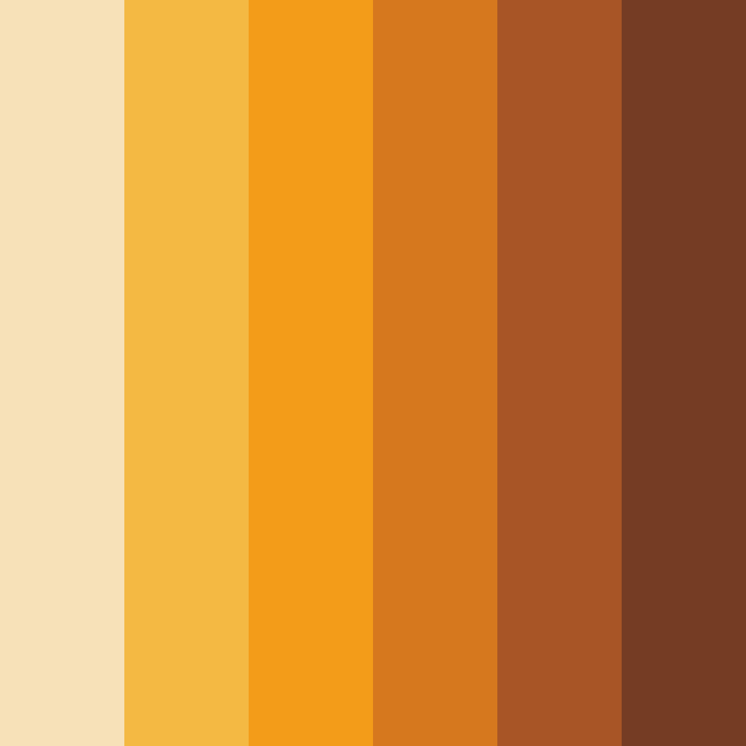Download autumn harvest color palette PNG image (square)