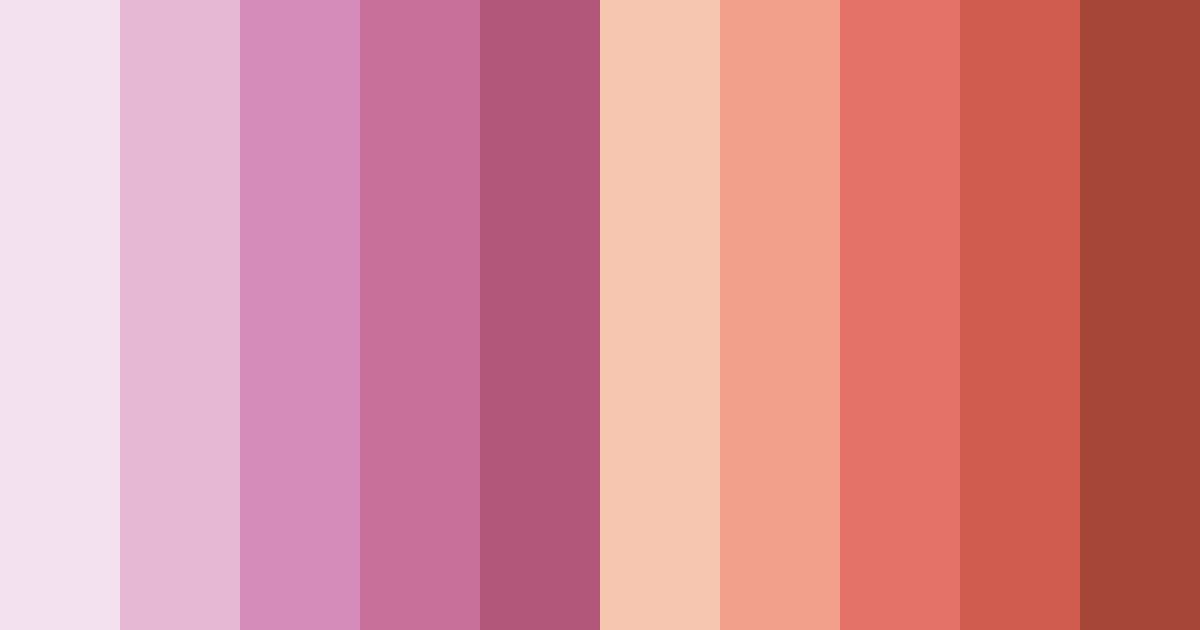 Download blossom serenade color palette PNG image (landscape)