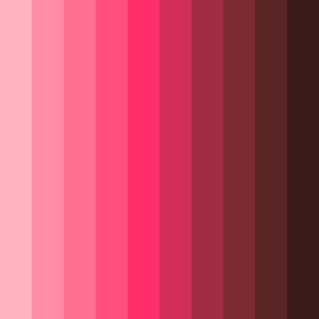 Download blushing rose garden color palette PNG image (square)