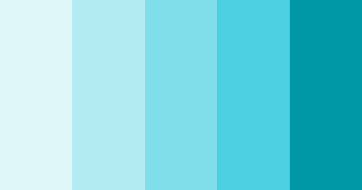 Download light teal color palette PNG image (landscape)