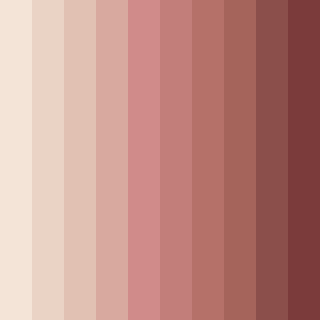 Download rosewood shades color palette PNG image (square)
