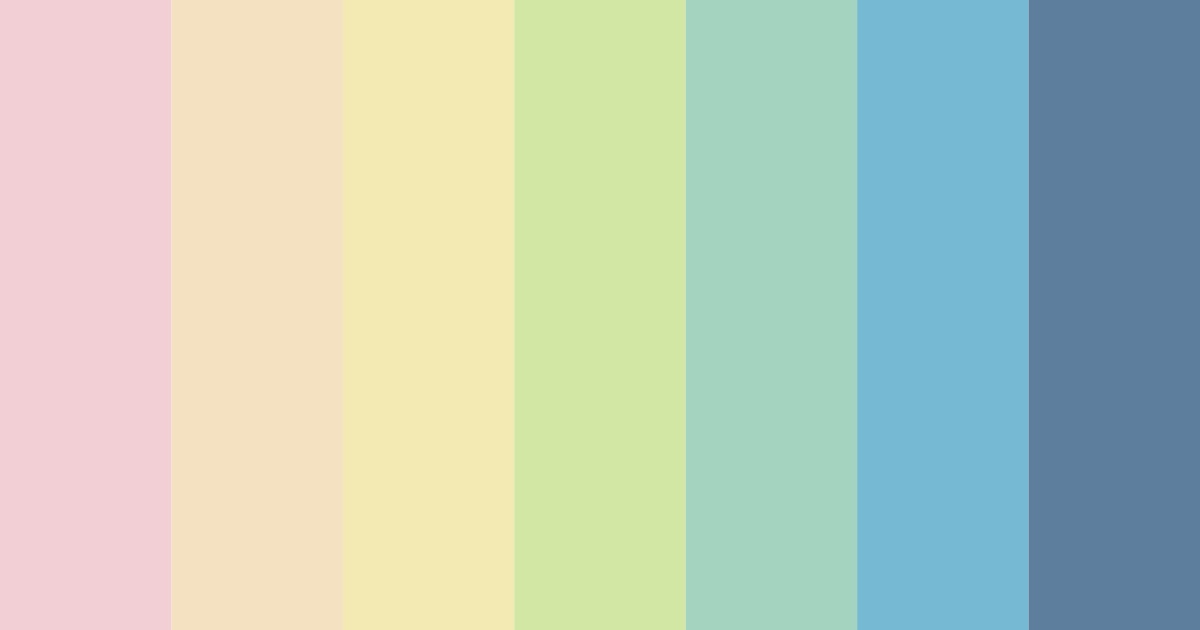 Download pastel blue color palette PNG image (landscape)