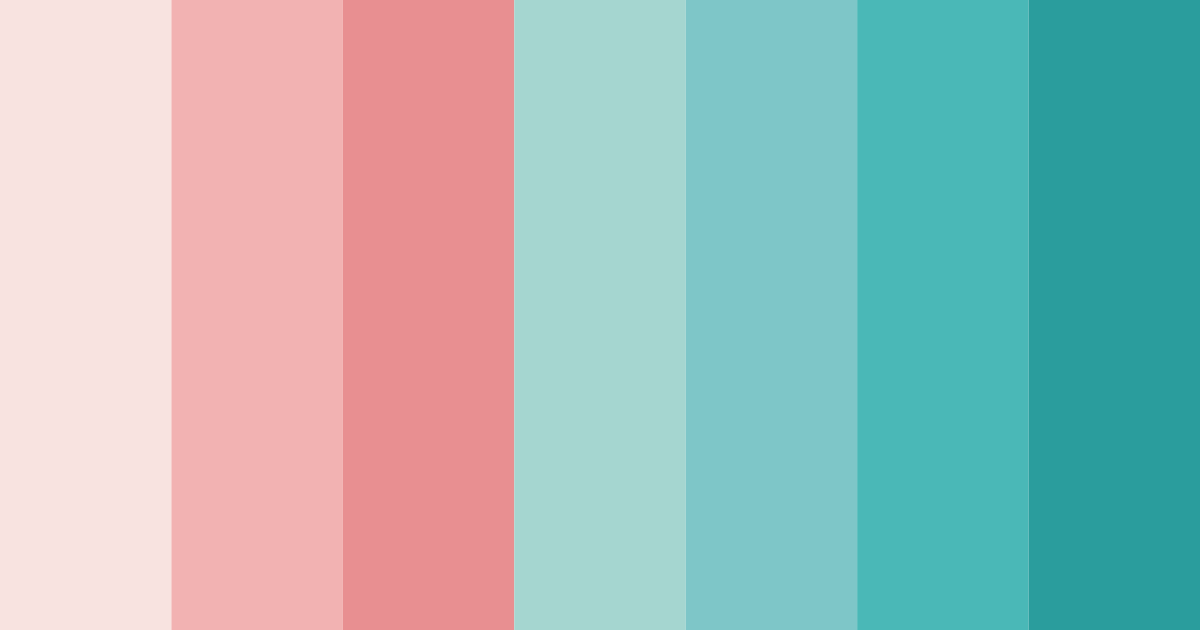 Download mint cherry blossom color palette PNG image (landscape)