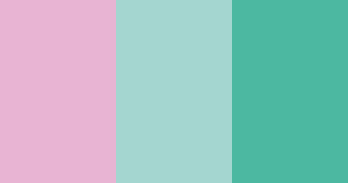 Download pink mint ice cream color palette PNG image (landscape)