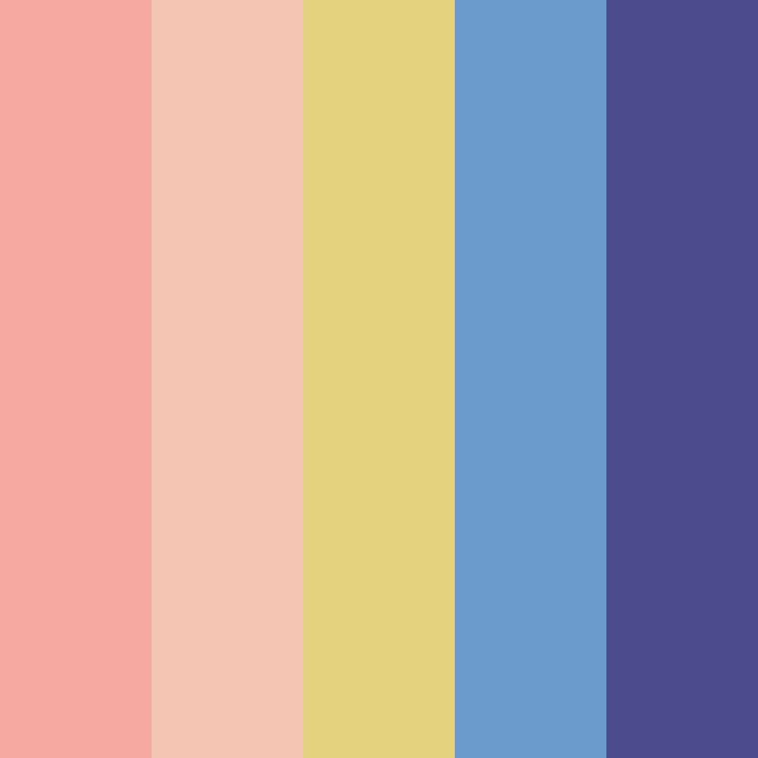 Download manga dreamscape color palette PNG image (square)