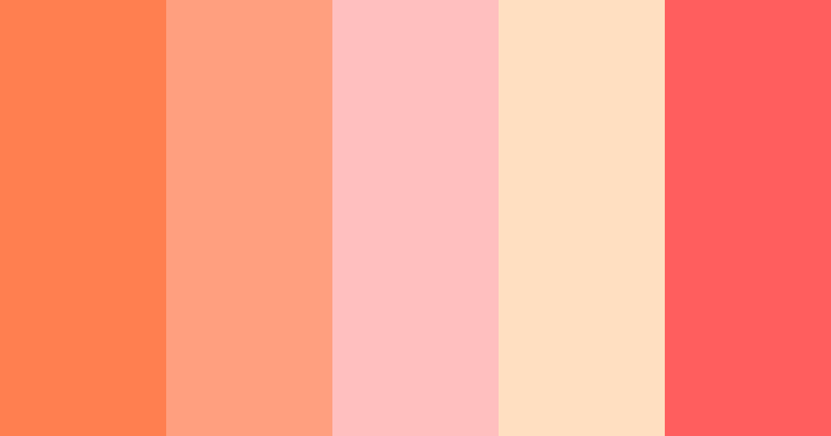 Download sunrise blush color palette PNG image (landscape)
