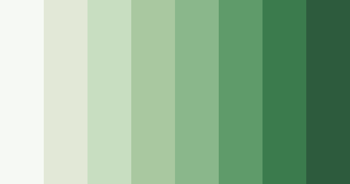 Download serene greenery color palette PNG image (landscape)