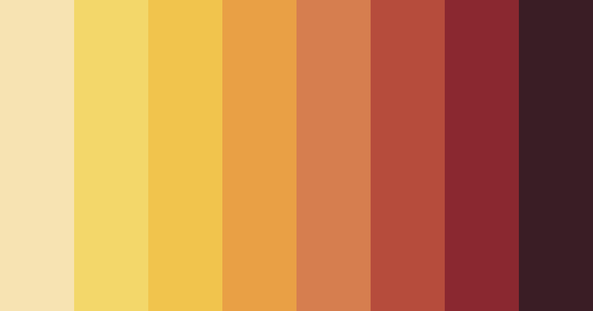 Download warm red color palette PNG image (landscape)