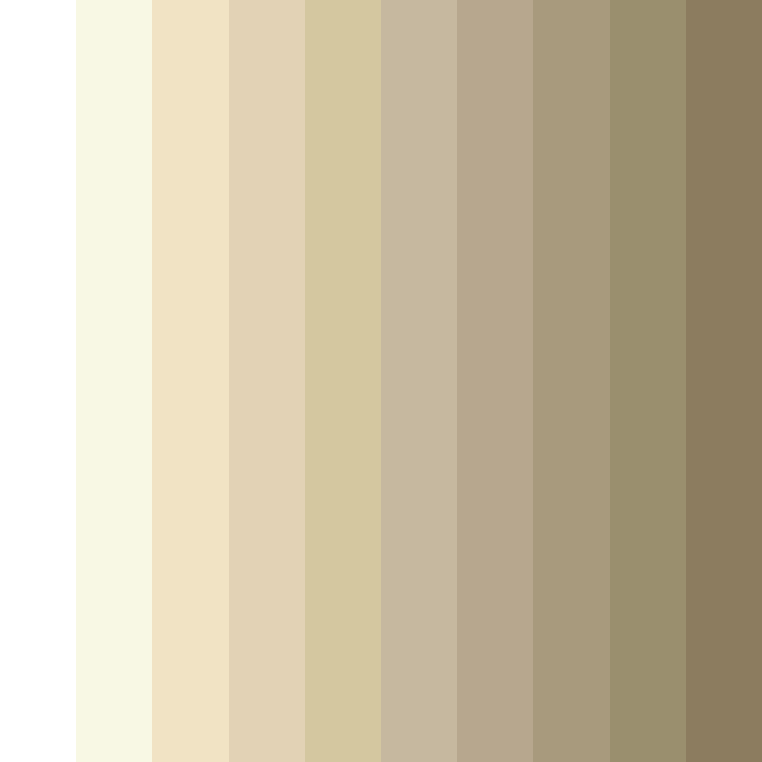 Download creamy white color palette PNG image (square)
