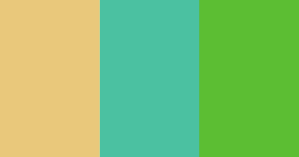 Download golden turquoise green color palette PNG image (landscape)