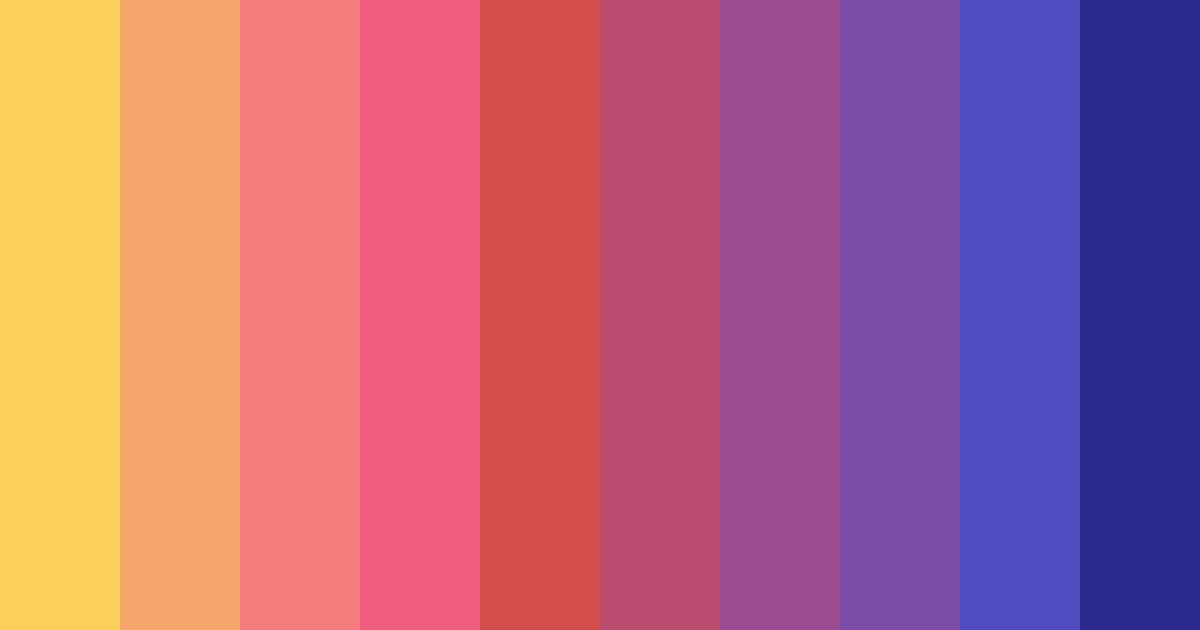 Download sunset pink color palette PNG image (landscape)