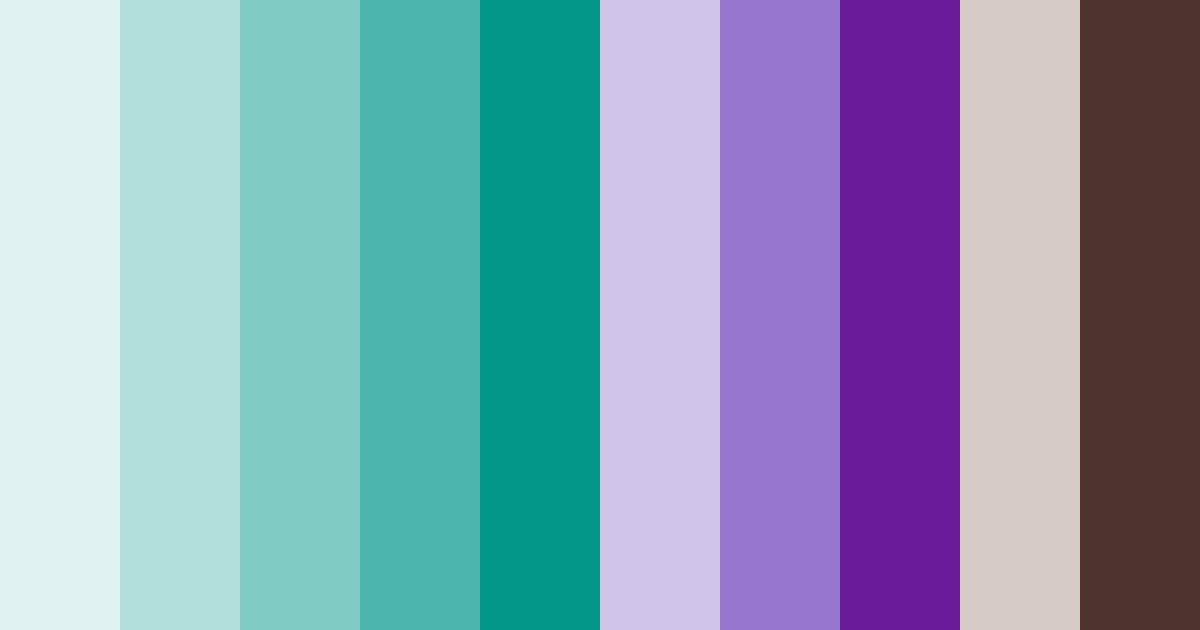 Download teal forest color palette PNG image (landscape)