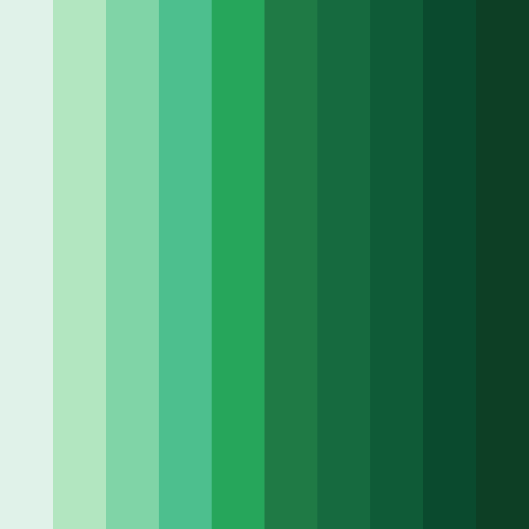 Download shades of green and black color palette PNG image (square)