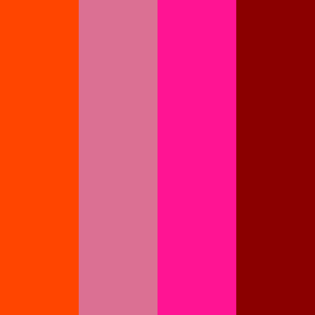 Download vibrant sunset romance color palette PNG image (square)