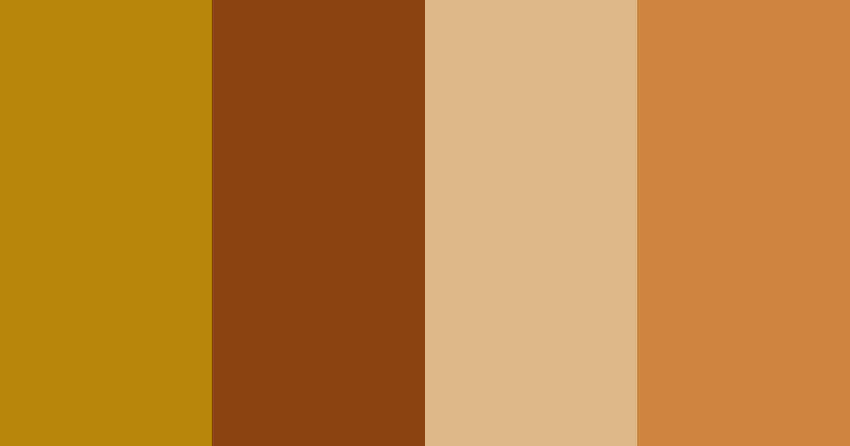 Download golden autumn brown color palette PNG image (landscape)