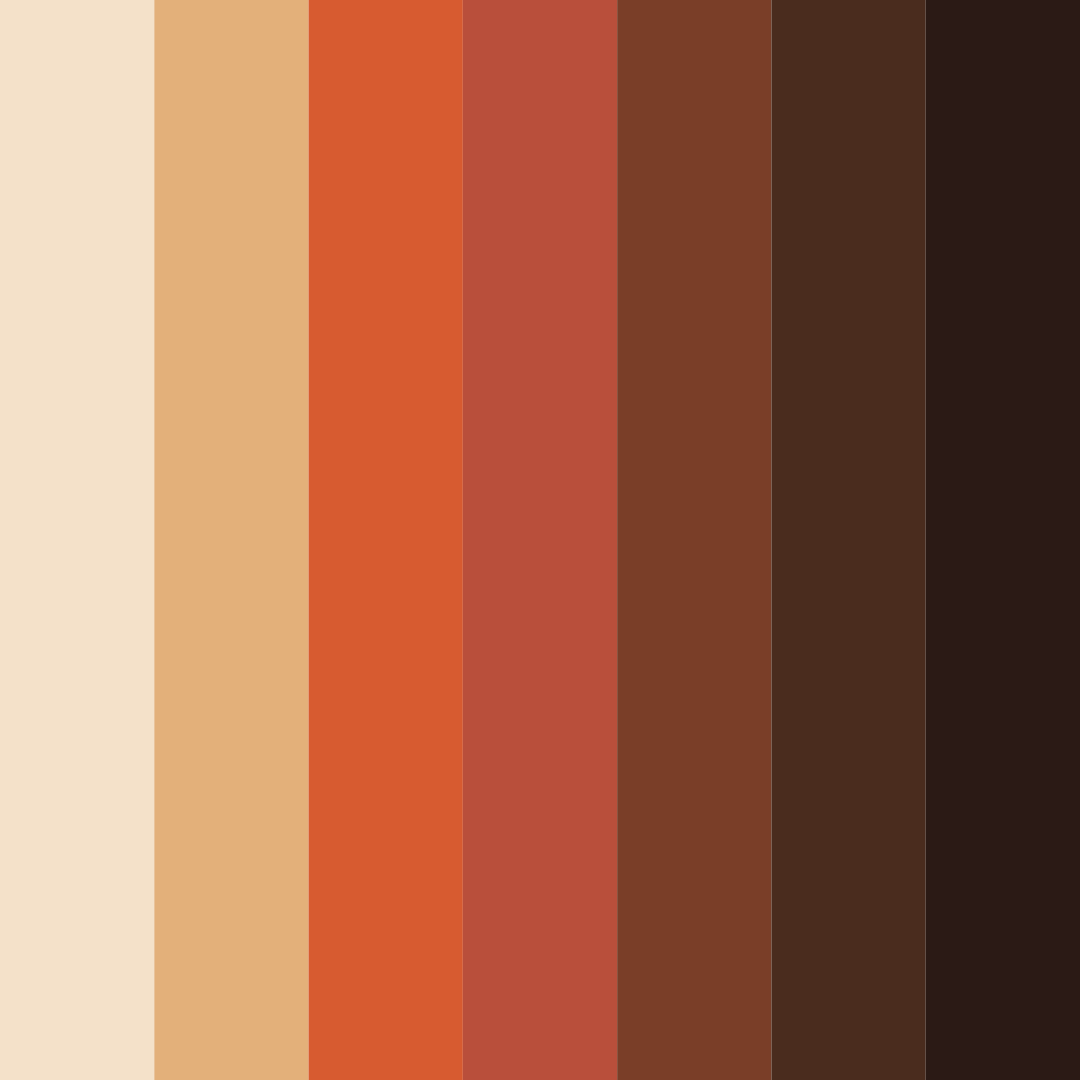 Download vintage sunset serenade color palette PNG image (square)