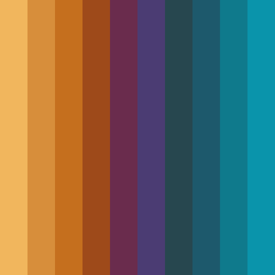 Download faded blue orange color palette PNG image (square)