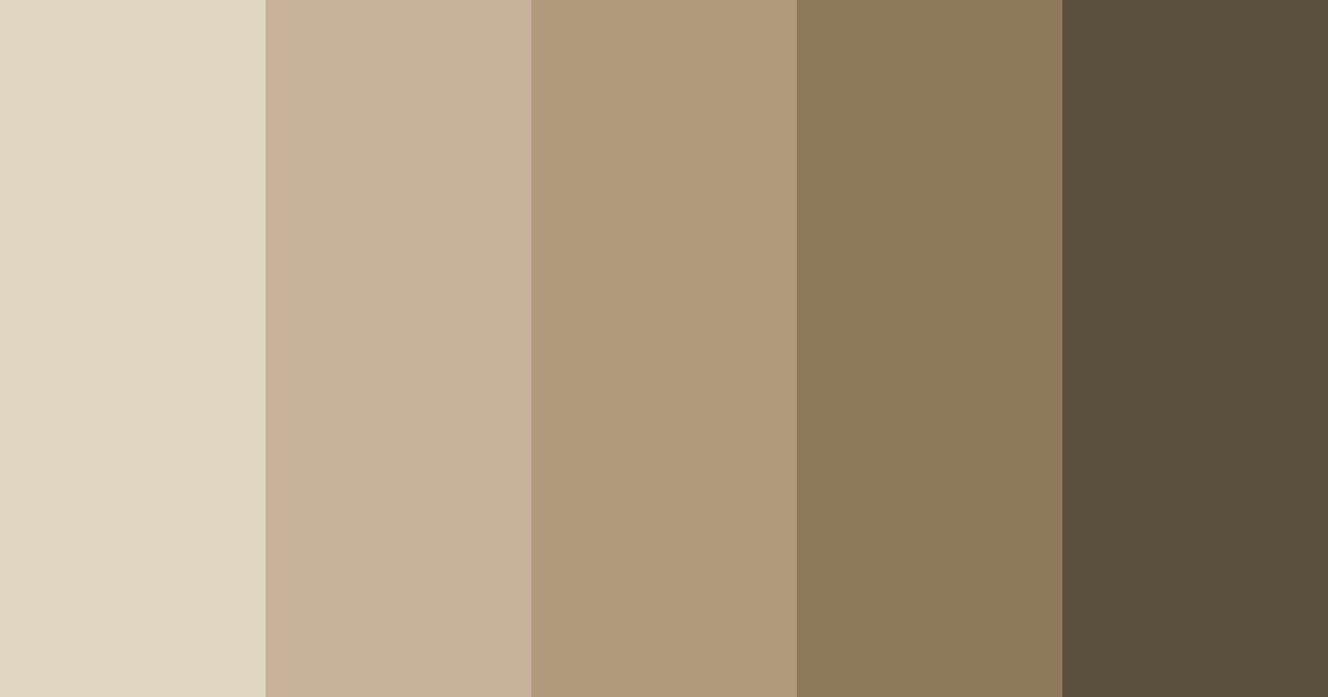 Download faded beige color palette PNG image (landscape)