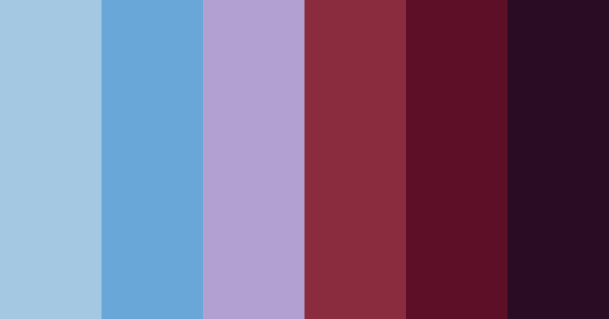 Download shades of blue and red color palette PNG image (landscape)