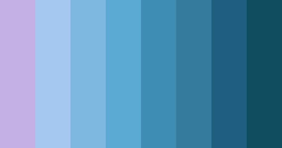 Download shades of purple and blue color palette PNG image (landscape)