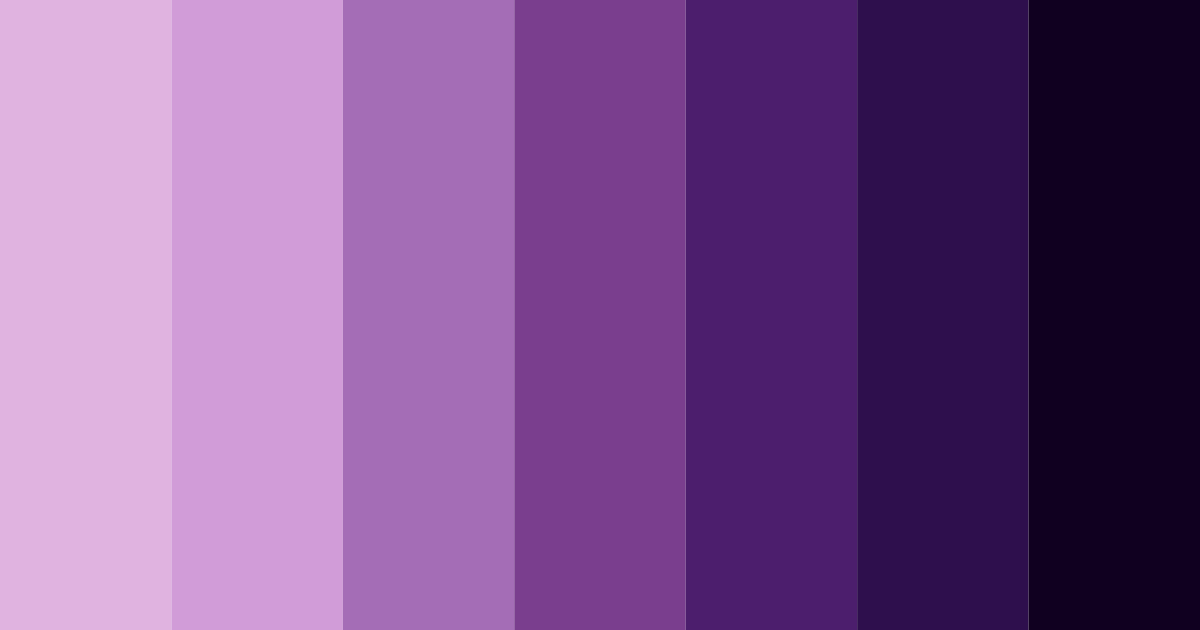 Download deep purple color palette PNG image (landscape)