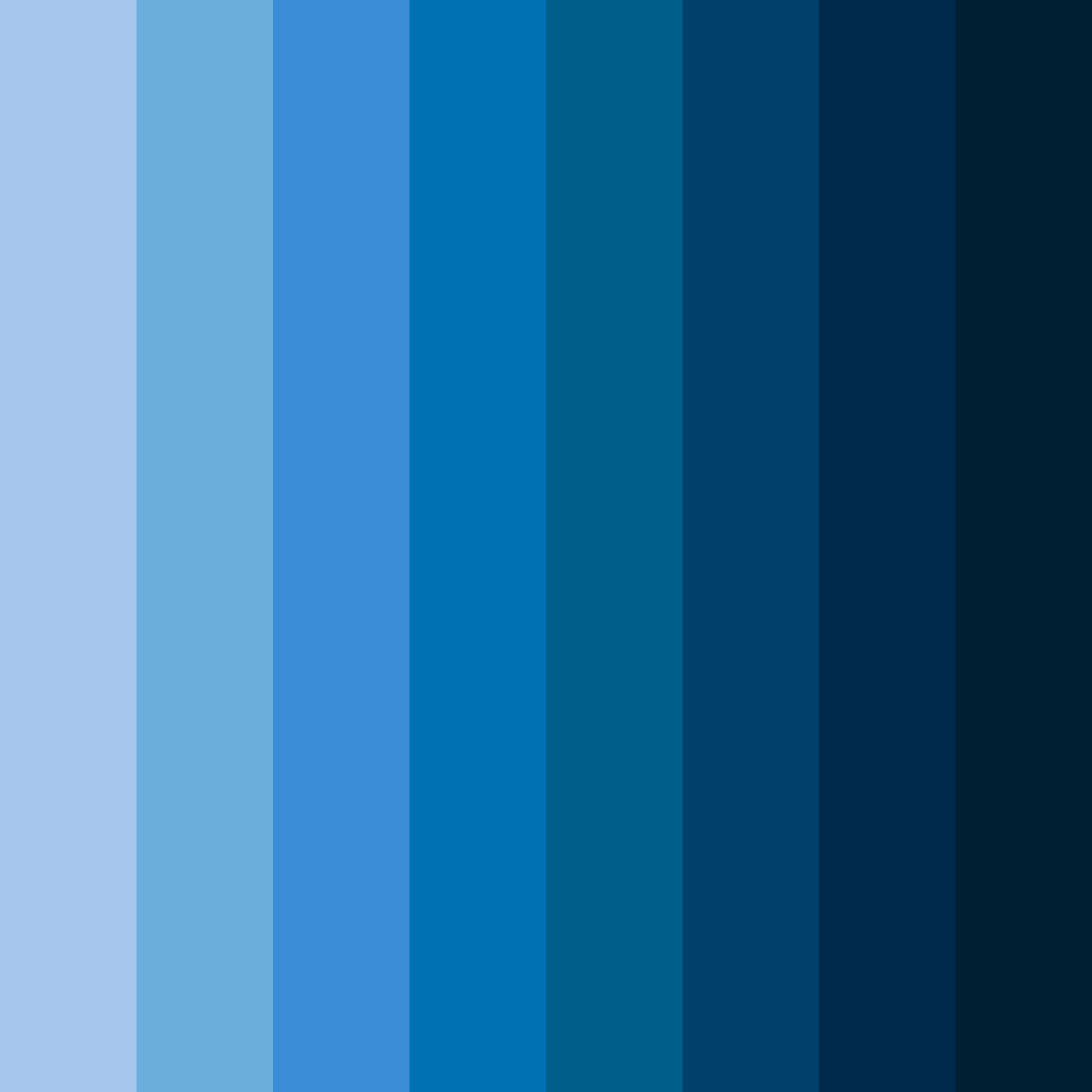 Download azure depths color palette PNG image (square)