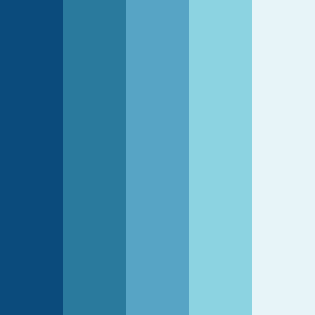 Download oceanic serenity color palette PNG image (square)