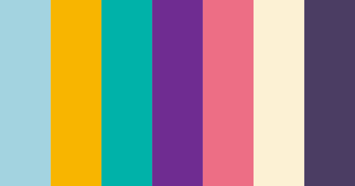 Download ocean blue delight color palette PNG image (landscape)