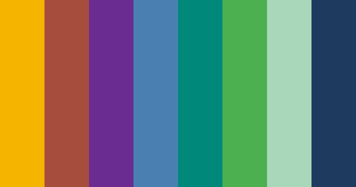 Download vibrant rainbow color palette PNG image (landscape)