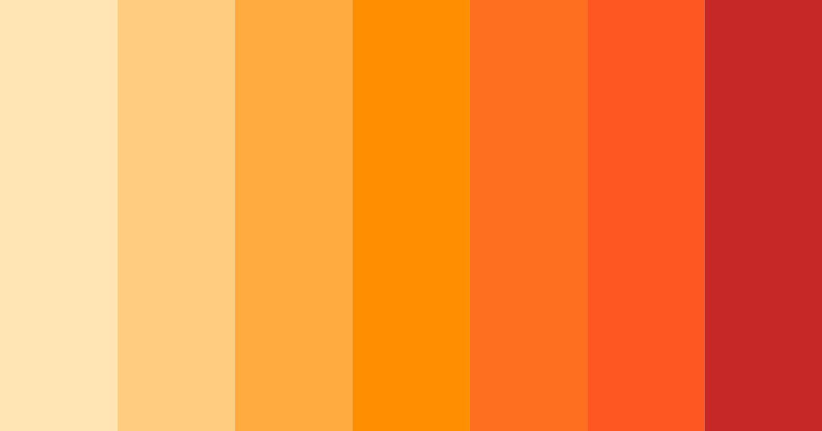 Download sunset ember blaze color palette PNG image (landscape)