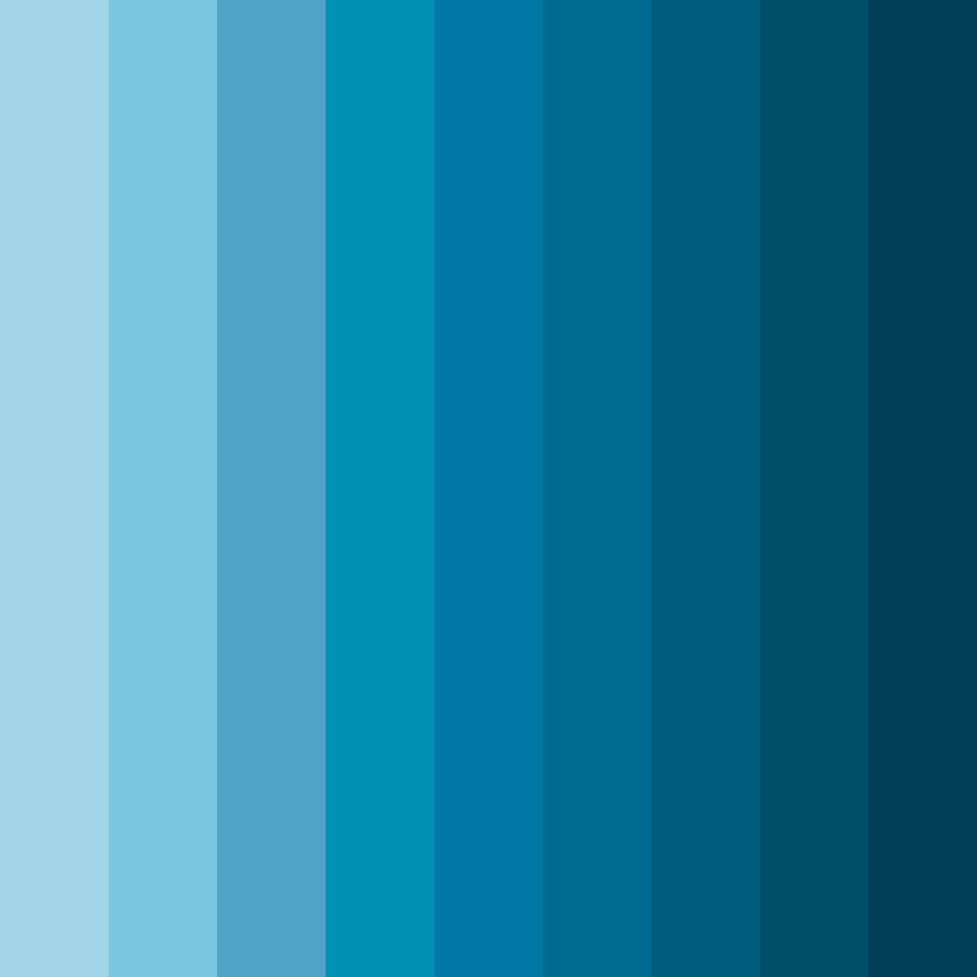 Download blue glacier color palette PNG image (square)