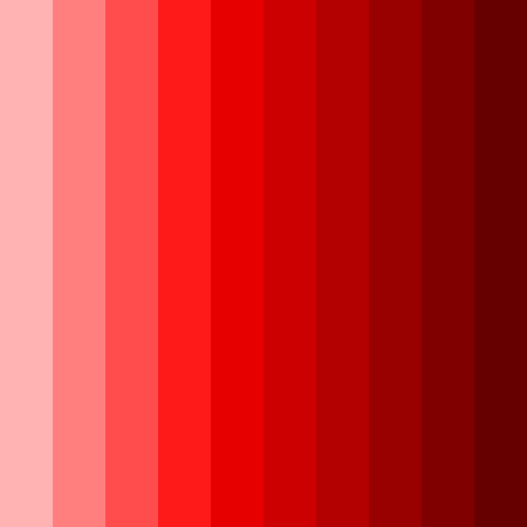 Download deep red shades color palette PNG image (square)