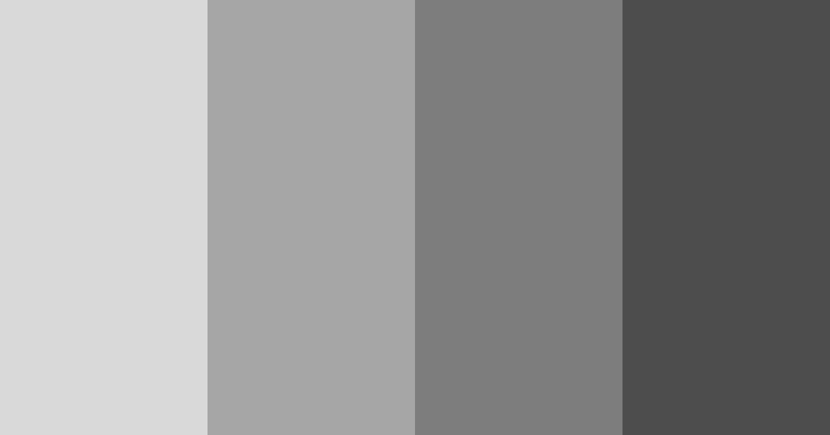 Download shades of gray color palette PNG image (landscape)