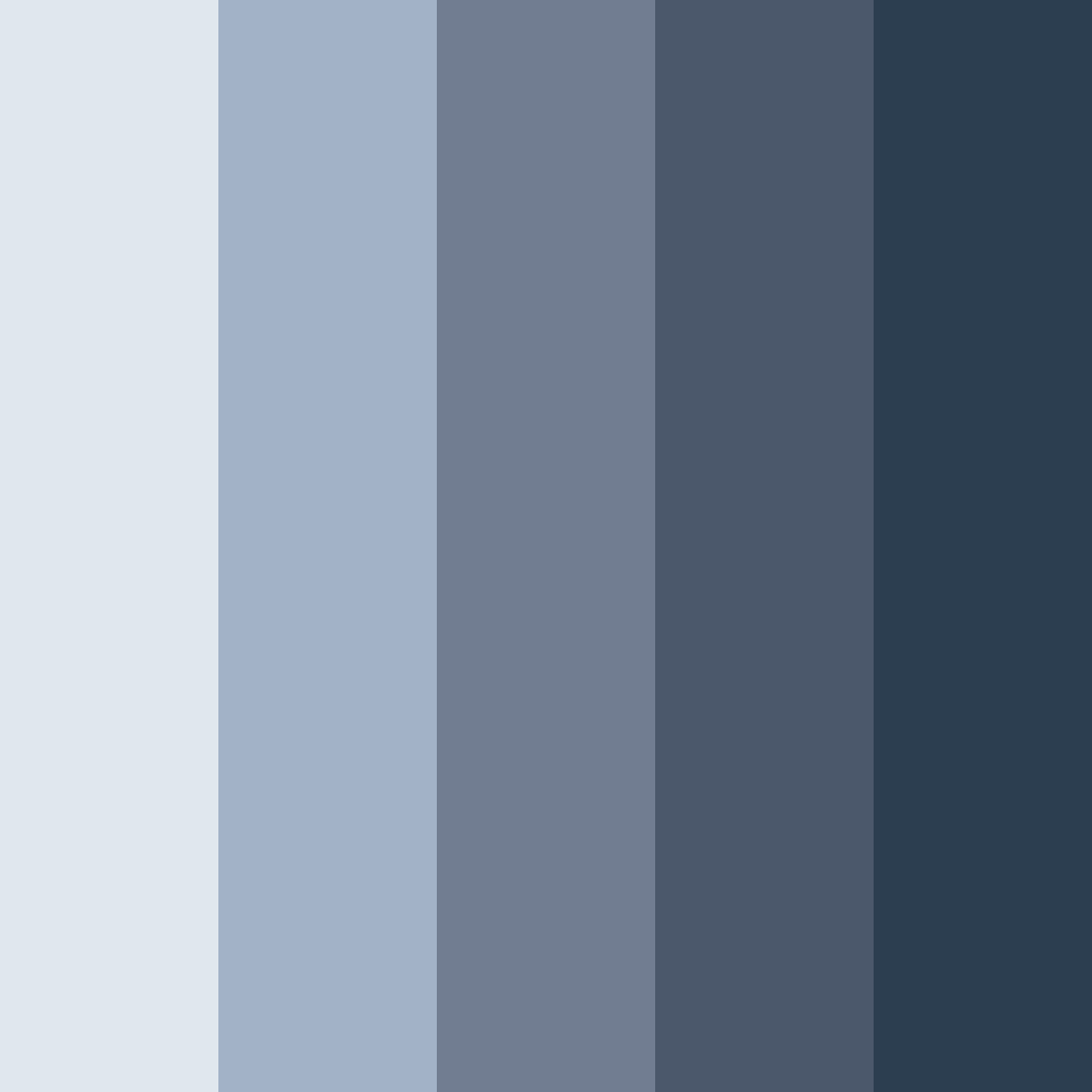 Download dark blue ghosts color palette PNG image (square)