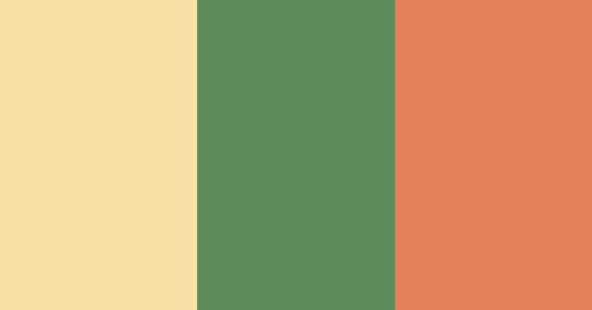 Download peachy green gold color palette PNG image (landscape)