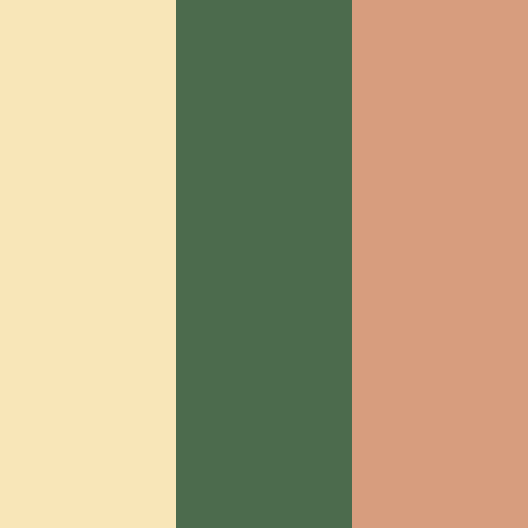 Download warm creamy gold color palette PNG image (square)