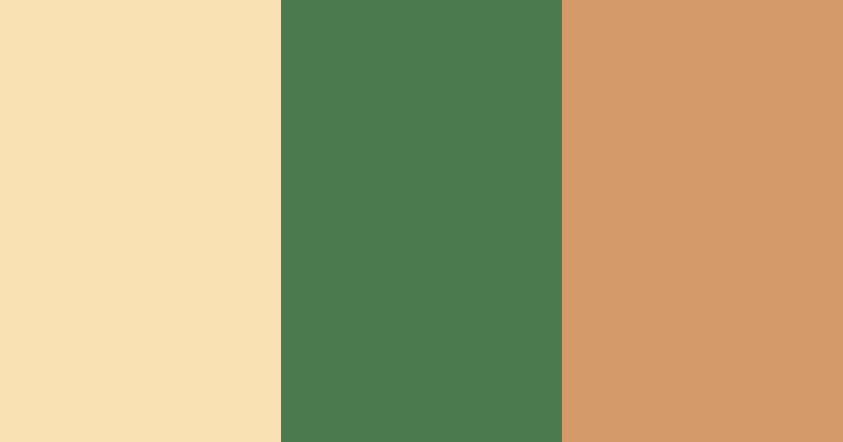 Download golden grove serenity color palette PNG image (landscape)