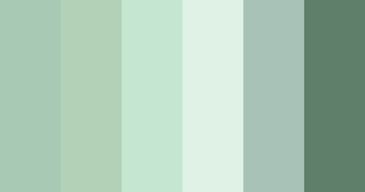 Download whispering greenery color palette PNG image (landscape)