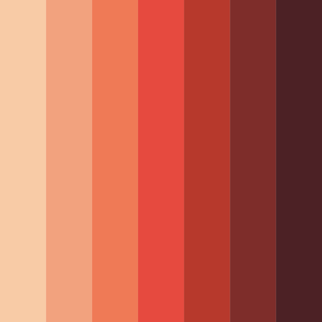 Download dusky ember glow color palette PNG image (square)
