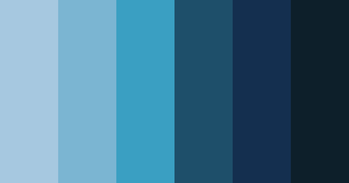 Download deep blue color palette PNG image (landscape)