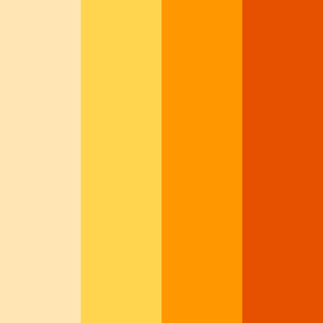 Download sunset citrus delight color palette PNG image (square)