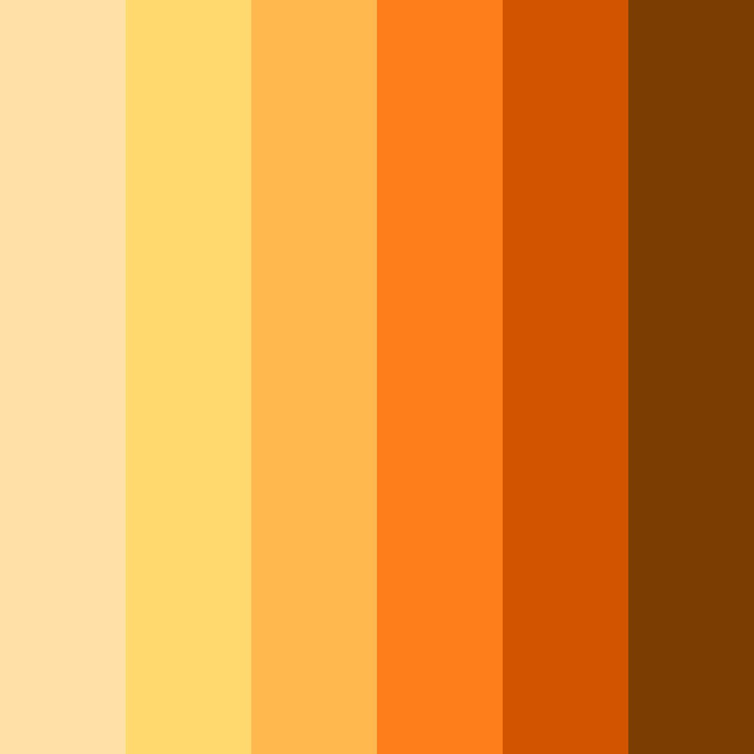 Download autumnal ember color palette PNG image (square)