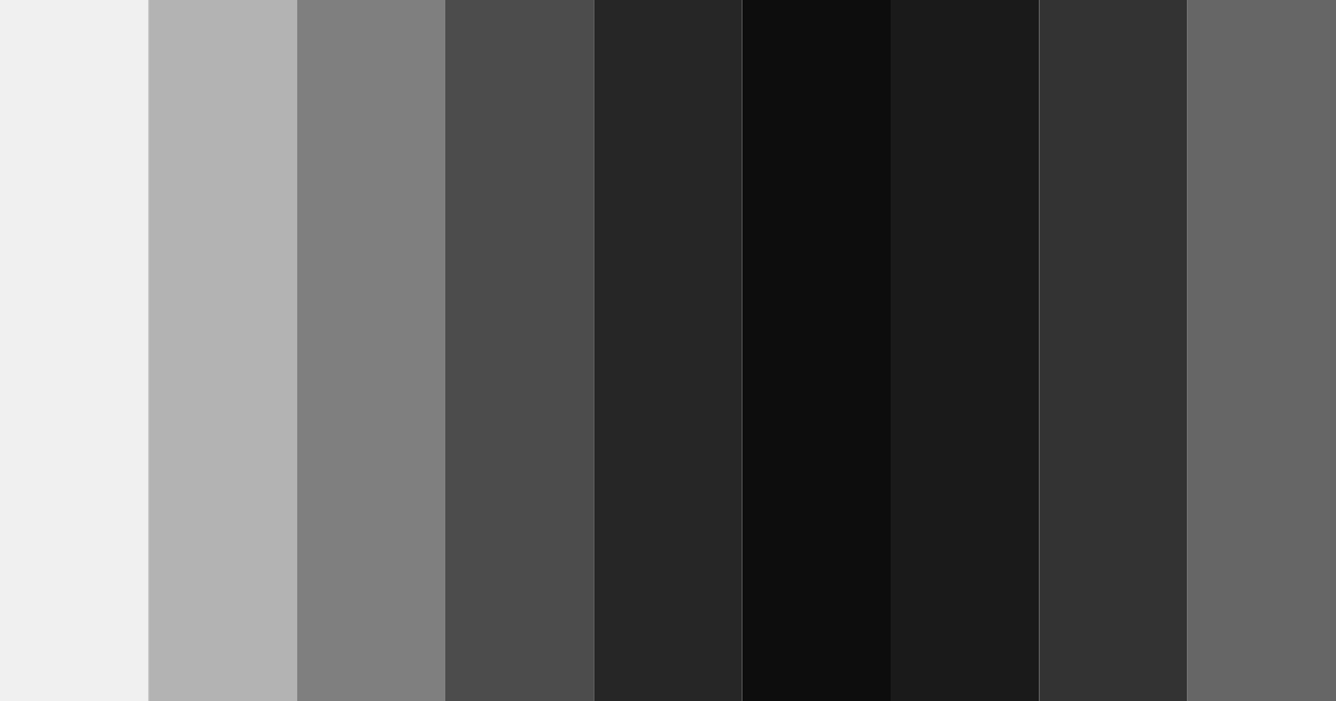 Download shades of gray color palette PNG image (landscape)