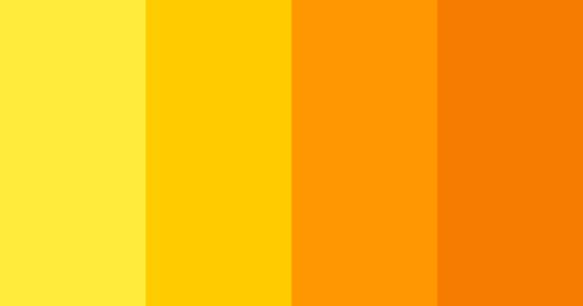 Download bright yellow color palette PNG image (landscape)