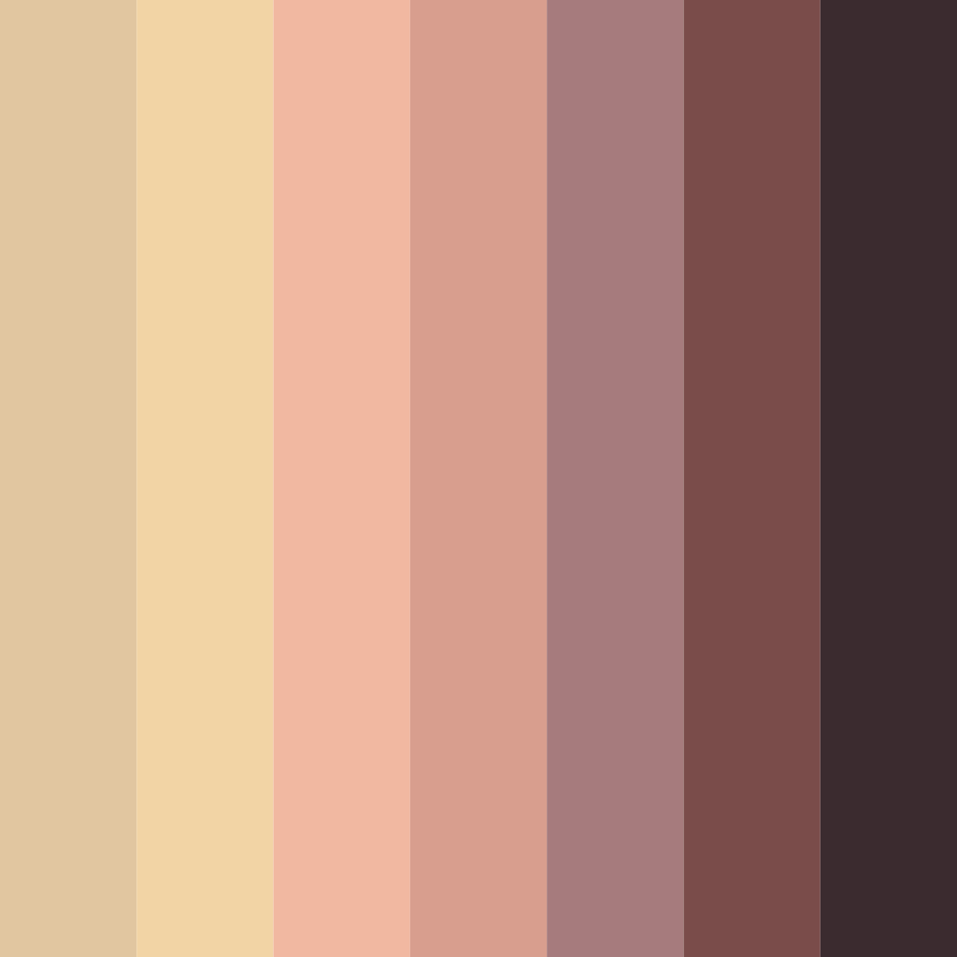 Download whimsical whiskers and whiffs color palette PNG image (square)