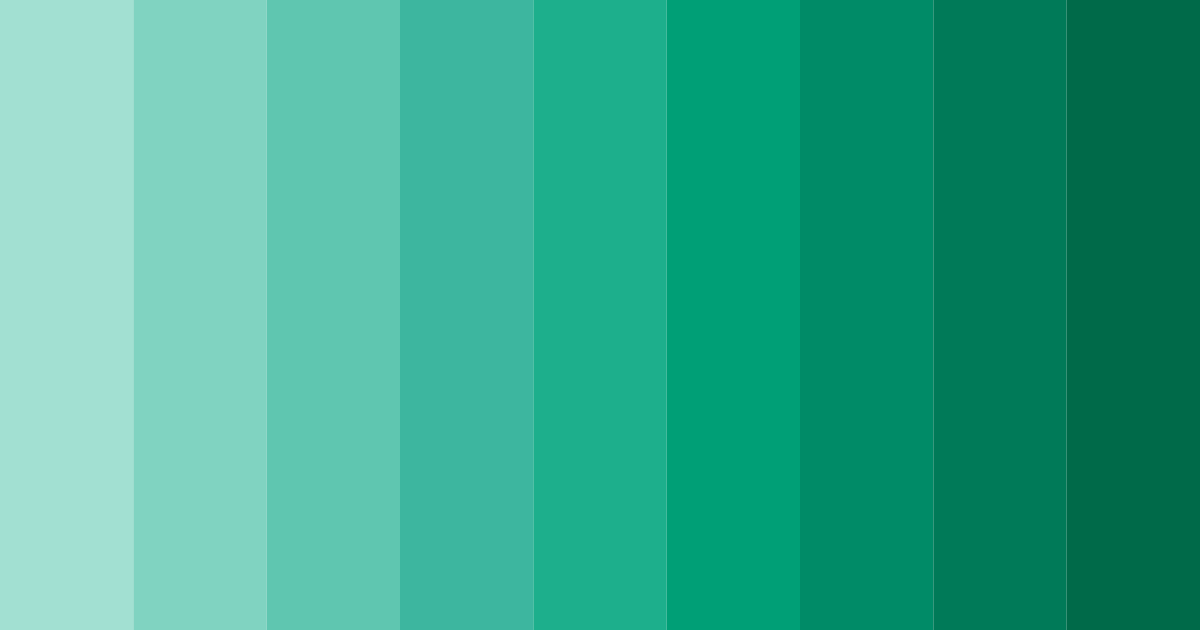 Download teal tranquility color palette PNG image (landscape)